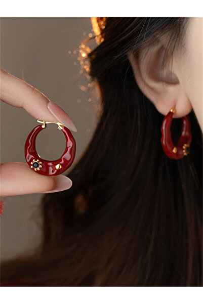 Take Two By Styli Textured Hoop Earrings