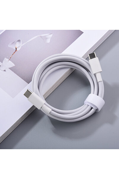 Choice 1.8m White Original 3.3A USB Type C PD Charging Cable 1.8M USB C Lapto...