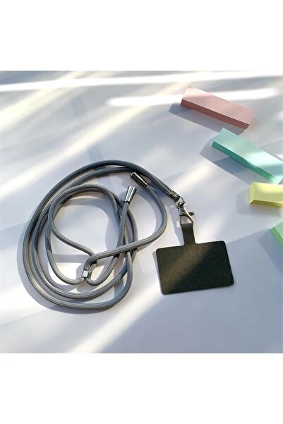 Choice7 gray 1/2Pcs Crossbody Lanyard Necklace Strap Universal Mobile Phone A...