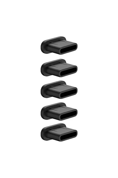 choice2 Black-5X 20/1Pcs Type C Anti-Dust Plugs Silicone USB C Charging Port ...