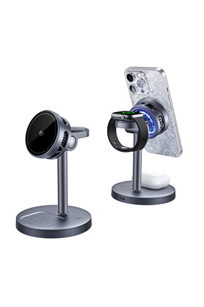 Choice GRAY 25W Wireless Charging Station with Cooling Fan QI2.2 Wireless Cha...