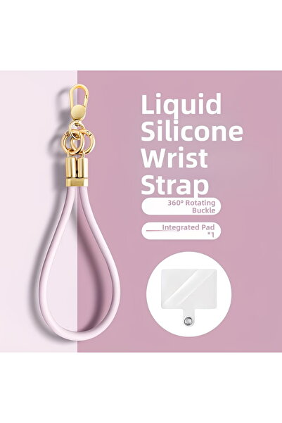 Choice3 pink 1 Piece Silicone Wrist Strap Suitable for Common Phone Cases. Ve...