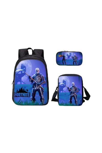 Other 3-Piece Printed Bag Set Purple/Black/Green