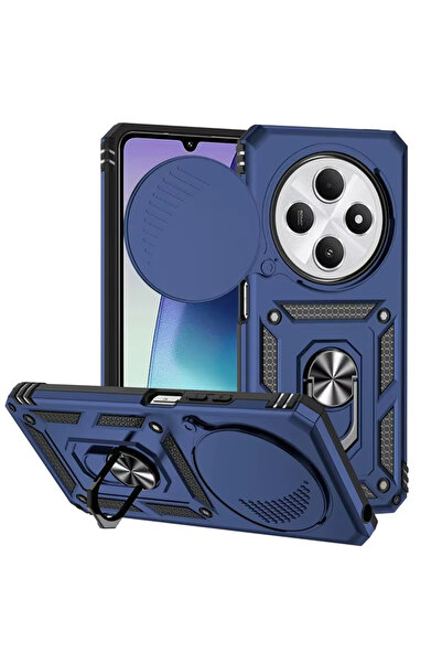 Choice3 Redmi 14C Blue For Redmi 14C 4G Case Armor Shockproof Slide Lens Cove...