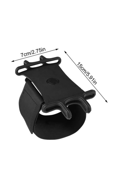 Choice Black 1pc Wristband Phone Holder for iPhone Running 4"-6.5" Inch Unive...