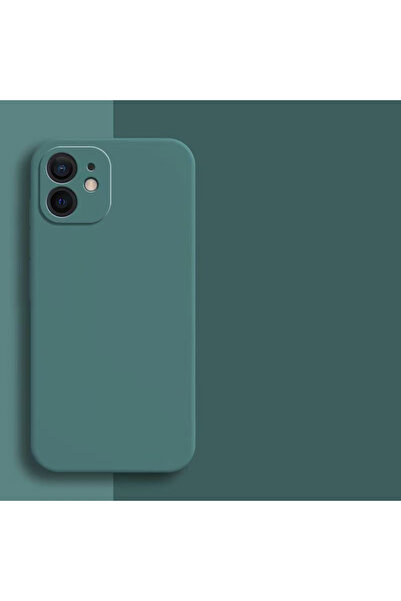 Choice iPhone 13 mini Dark Green Liquid Silicone Protective Phone Case For ip...
