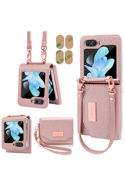 Choice28 For Samsung Z Flip 7 rose gold Compatitable With Galaxy Z Flip 8 Cas...
