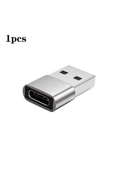 choice2 Silver(1pcs) USB to USB-C Adapter USB-C Converter USB-C Female to USB...