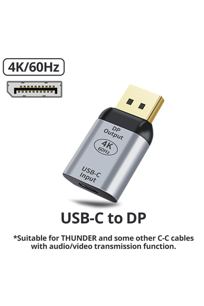 Choice1 C to DP USB-C to DP/HDMI-compatible Adapter 4K60Hz Audio Video Conver...