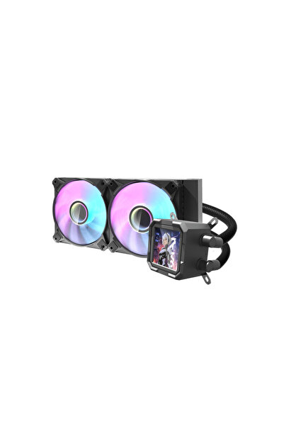 Dark Flash DV240S 240mm ARGB Liquid CPU Cooler, 320×320 IPS LCD Display, 320W...