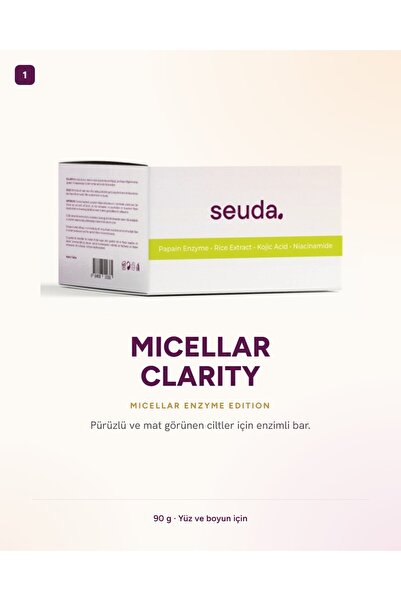 DERM SOLID SYSTEM Micellar Enzyme Clarity Soap Bar/Katı Sabun