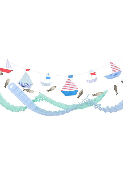 Meri Meri - Nautical Boat Garland Set - Denizci Tekne Asılan Süs Seti