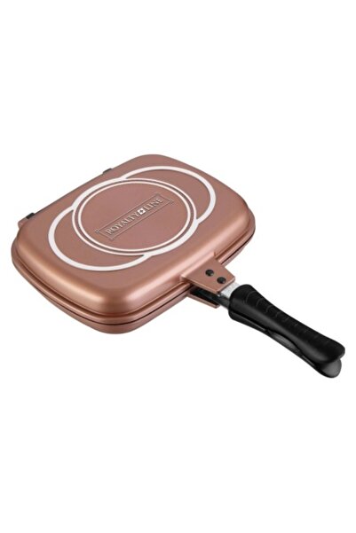 Royalty Line Tigaie Grill Dublă 32 cm Copper - Antiaderentă