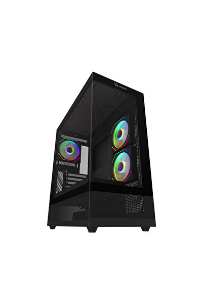 OEM Carcasă PC Midi Tower Gaming Aerisită Sticlă Negru