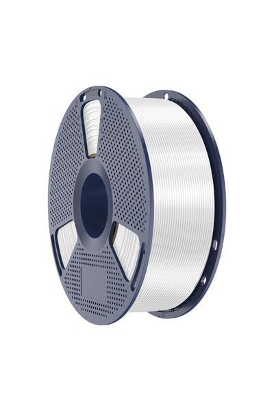 Sunlu Filament PLA+ Silk pentru imprimantă 3D, 1.75 mm, 1 kg, Alb