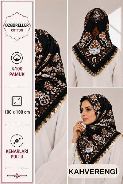 ÖZGÜRELLER %100 Pamuklu Etnik Desen KENARLARI PULLU Yazma ,Hediyelik Kaymayan...