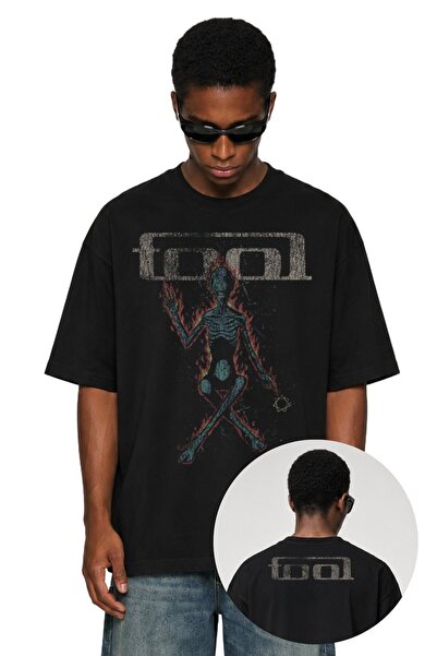 Fuddy Moda Μπλουζάκι Unisex με στάμπα Skeleton Ense, με λαιμόκοψη ποδηλάτου, ...