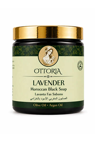Lavender Moroccan Black Soap | Lavantalı Fas Sabunu | 250 ml