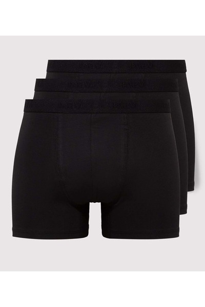 Mavi 3 Pieces Men's Boxer Shorts Black
