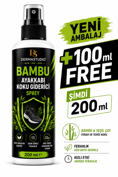 Ayakkabı Koku Giderici Sprey 200 ml – Koku önleyici Ayakkabı Deodorantı, Her Tür Ayakkabı İçin Uygun