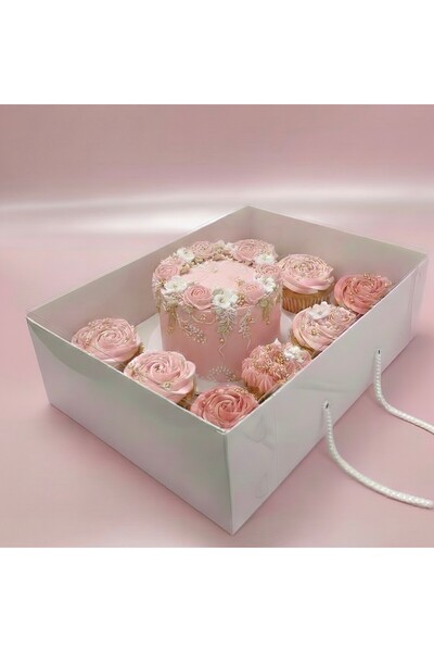 EgeConcept 8+1 FULL ASETAT KAPAK BENTO&CUPCAKE KUTUSU 35x26x11