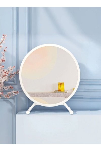 Fashionhome Vintage Round Desktop Stand One Sided Dressing Aesthetic Makeup V...