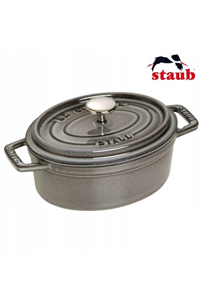 STAUB Oală din fontă ovală La Cocotte Garnek, 600 ml, grafit, FRENCH