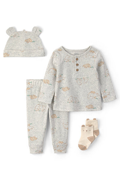 Carter's Baby Boy Set of 3 Newborn-12 Months Gray