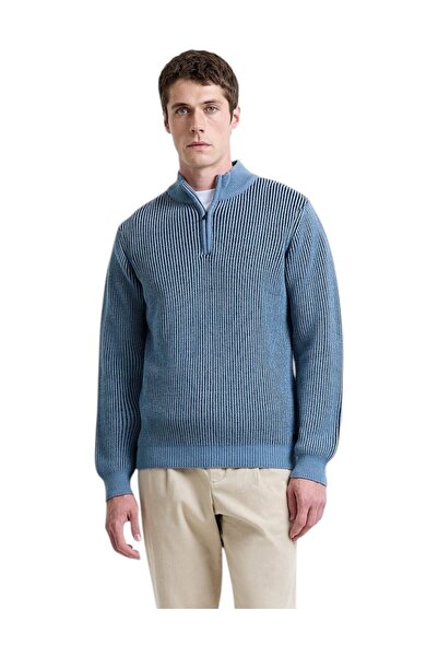 French Connection Men Long Sleeve Half Zip Knit Jumper