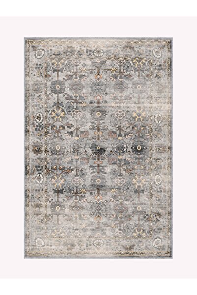 BigArts Home Dijital Baskılı Modern Halı Yuvarlak Halı Geometrik Desen Keçe T...
