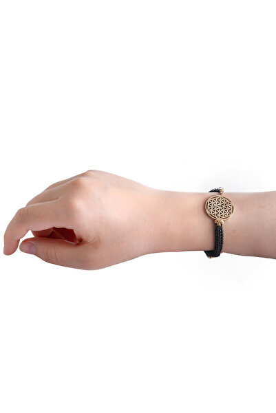 Zeynep Büyükbay Flower of Life Macrame Copper Bracelet