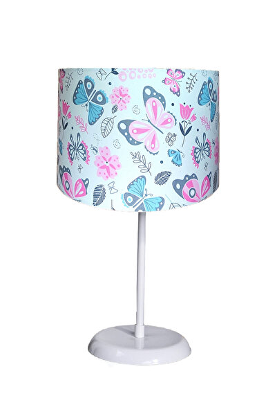 ONAY AVİZE Pink Butterfly Fabric Covered Bedroom Children's Room and Baby Roo...