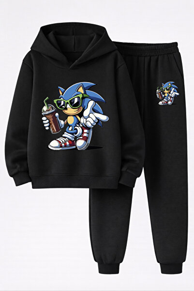 MAGORS Sonic the Hedgehog Printed 3-Yarn Quality Soft Texture Sweatshirt and ...