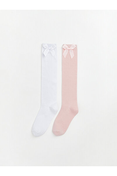 LC Waikiki Esvab • Modern & Distinctive Girls' 2-Piece Knee-Length Socks with...