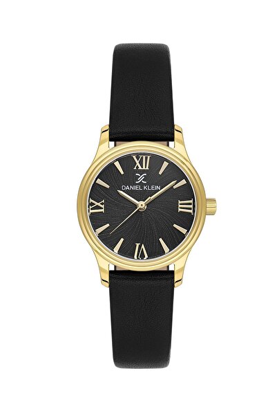 Daniel Klein Kasa Gold Cord Black Color 28 mm Women's Wristwatch with Gift Pa...