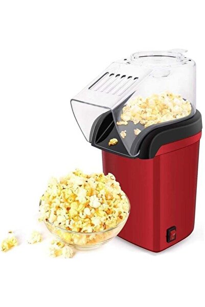 Generic Hot Air Popcorn Maker Machine, Electric Popper with Clear Lid Red for...