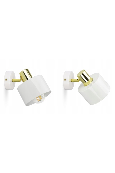 NO BRAND Aplică de perete Classic Spot Alb-Auriu 483-K1 LED E27