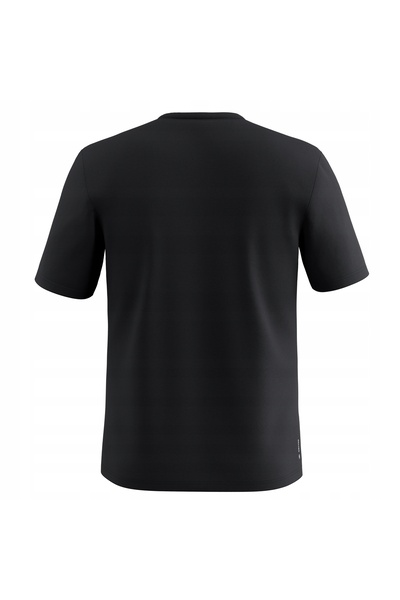 Salewa Tricou bărbătesc cu logo, uscare rapidă, 0910, negru, mărimea M