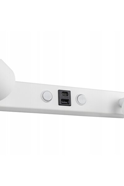 NO BRAND Aplică de perete cu spoturi, cu prize USB tip A și C și întrerupătoa...