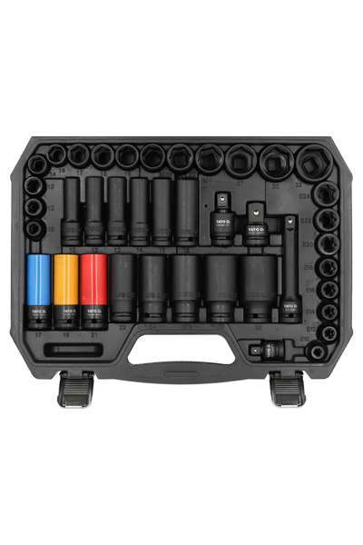 yato 1/2 " 64 EL YT-10260 SET DE SCULE DE IMPACT CU CHEI DE TUBULARE