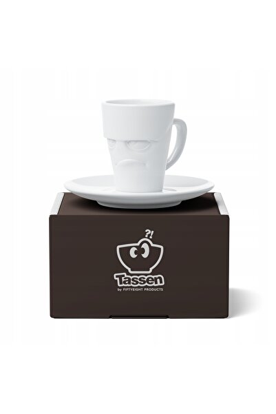 NO BRAND Cana TASSEN 80 ml 3D pentru espresso, cafea, ceai, din porțelan ceramic