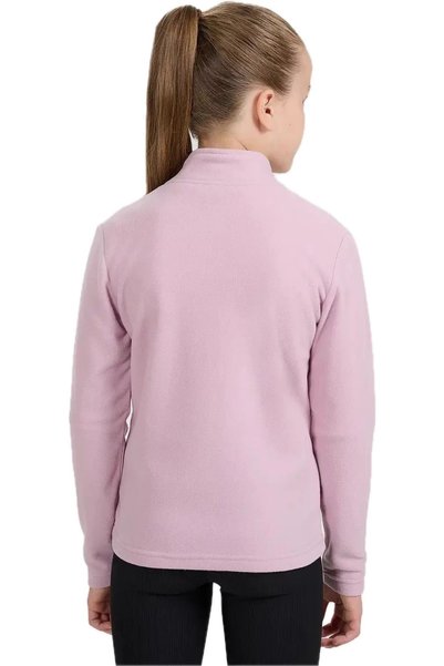 4F Hanorac din fleece polar pentru fete 4FJWAW25TFLEF346 roz