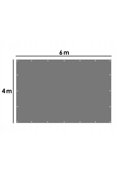 Bradas PLANDEKA 4x6m Prelată auto groasă Gri 120g