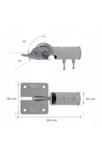 NO BRAND Adaptor pentru montarea luminilor stradale Klark 2 ACC027010_ADAPTOR...