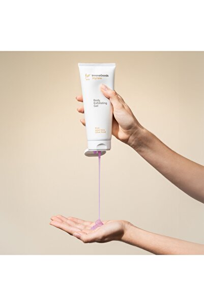 InnovaGoods Gel exfoliant vegan pentru corp cu orez Joynew 200ml