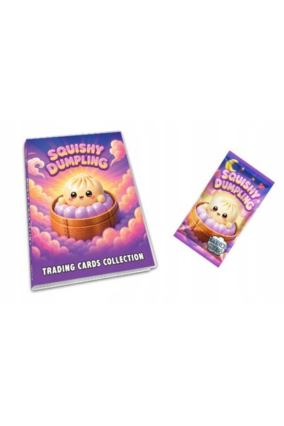 NO BRAND ALBUM PENTRU CARDURI SQUISHY DUMPLING PIEROGI + 1 PUNGĂ DE SĂPOARE "...