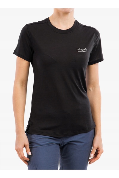 Patagonia Tricou merino de damă Cap Cool Merino Graphic Shirt - negru XS