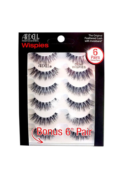NO BRAND Gene false pe bandă, negre, Demi Wispies Ardell – Set de 5 perechi