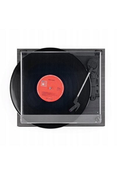 NO BRAND Gramofon retro cu Bluetooth, cu difuzoare, negru, Audizio