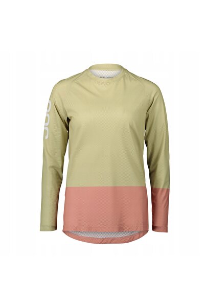 Poc Bluză de ciclism pentru femei MTB Pure LS Jersey - verde/salt M